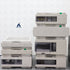 Photo of Agilent 1100 HPLC system with VWD and QuatPump, front view.