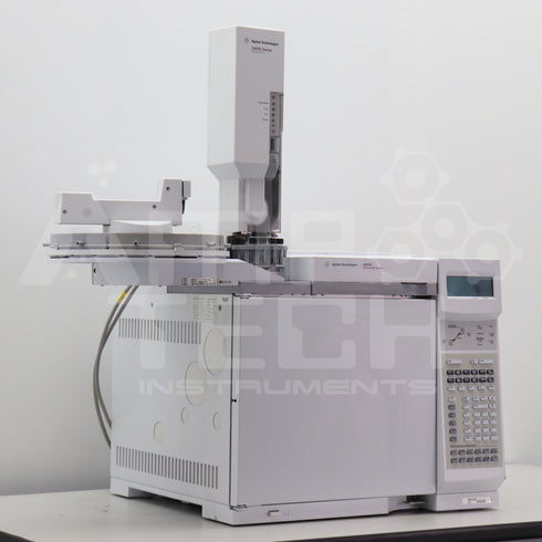 Photo of a USED Agilent 6890N GC System with 7683B Autosampler and Dual FID Configuration for sale with warranty.