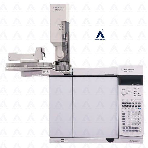 Photo of refurbished Agilent 7890 GC with FID Detector and 7683 Autosampler for sale.