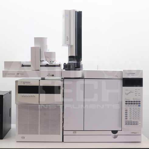 Photo of Used Agilent 7000 7890A Triple Quadrupole GC/MS/MS System 7693 Autosampler & Computer For Sale with warranty.