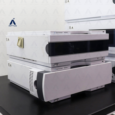 Photo of a refurbished Agilent Technologies 1260 Infinity HPLC System with DAD reliable performance at lower cost.