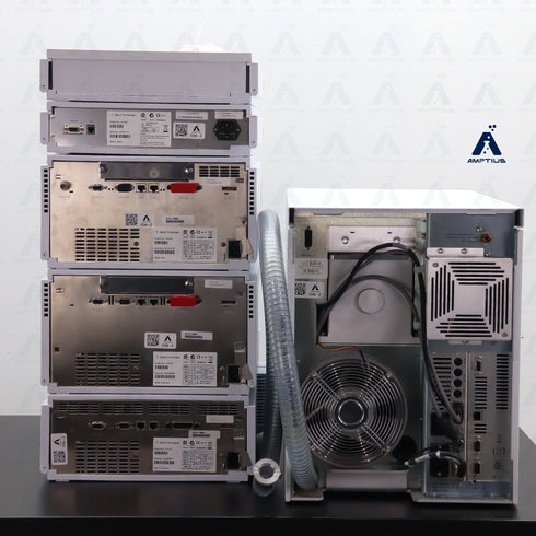 Refurbished Agilent 6130 Single Quadrupole LC MS with Agilent 1200 series HPLC showing back panel view