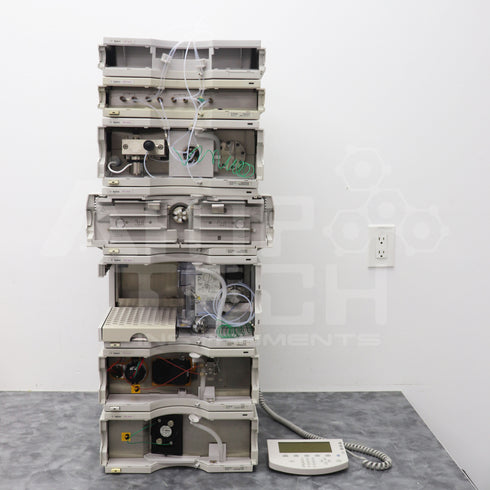 Photo of Agilent 7-Piece 1100 HPLC System w/ DAD, FLD + QuatPump For Sale at an Excellent Price
