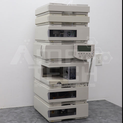 Photo of Agilent 7-Piece 1100 HPLC System w/ DAD, FLD + QuatPump For Sale