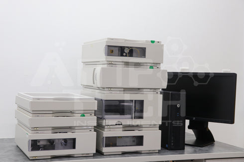 Photo of Used Agilent 1100 Series Refurbished HPLC System with G1321A FLD Fluorescence Detector for Sale with warranty.