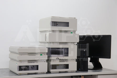 Photo of AGILENT 7-PIECE 1100 HPLC SYSTEM W/ RID + QUATPUMP in Excellent Condition