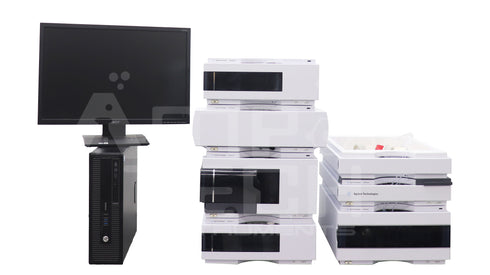 Photo of Used Agilent 7-Piece 1200 SL HPLC System w/ DAD + BinPump For Sale