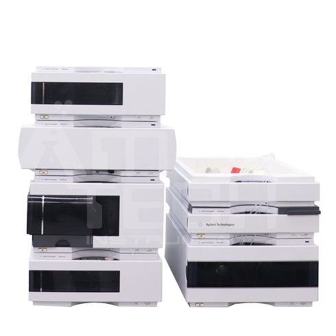 Photo of Used Agilent 7-Piece 1200 SL HPLC System w/ DAD + BinPump For Sale with warranty