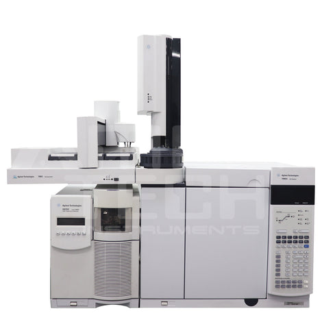 Photo of Agilent 7890A 5975C TAD GCMS System Refurbished by Amptius in central florida