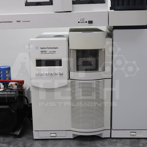 Photo of Agilent 7890A 5975C TAD GCMS System w/ 7693 Autosampler Refurbished by Amptius in central florida
