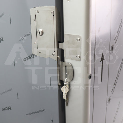 Photo of Stainless Steel Laboratory Freezer Ready to Use.