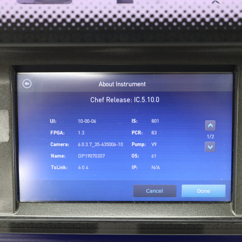 Photo of a Fully Operational Life Technologies Ion Torrent GeneStudio S5 Sequencer Chef System w/ Consumables