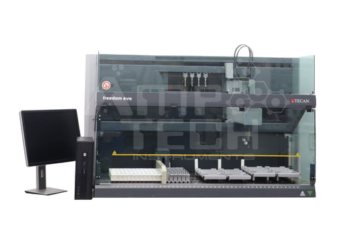 Photo of Tecan Freedom EVO-2 150 HID EVOlution Liquid Handler System w/ Software + Dongle Refurbished by amptius at Central Florida