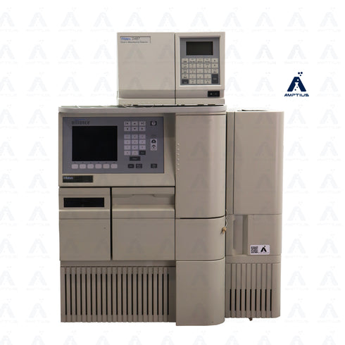 Photo of a refurbished Waters Alliance 2695 HPLC System with 2487 UV Detector for sale with warranty.