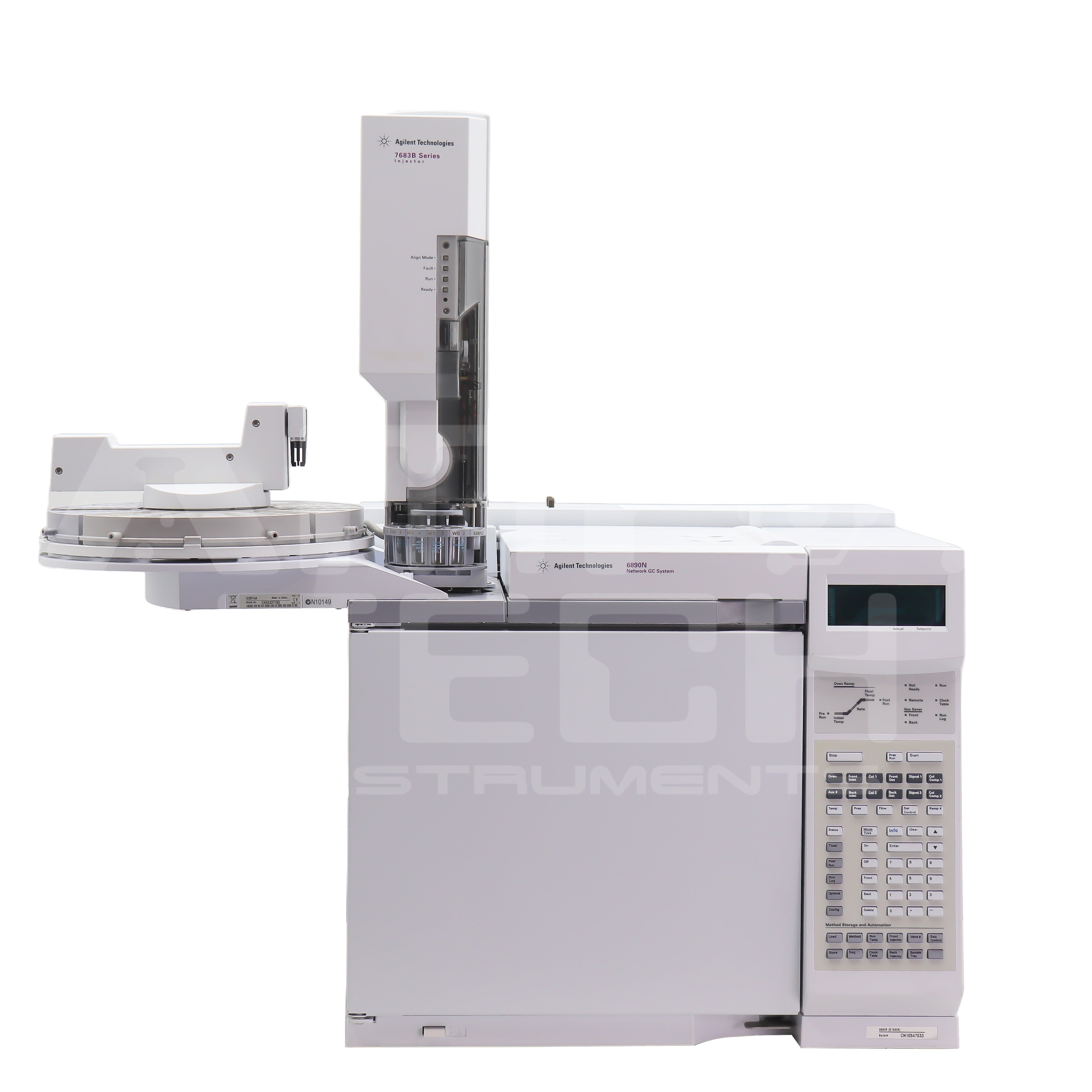 Agilent 6890N GC System w/ 7683B Autosampler, Dual FID, S/SL
