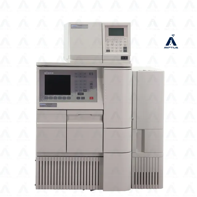 Photo of a refurbished Waters Alliance e2695 HPLC with 2489 UV Visible Detector for sale.