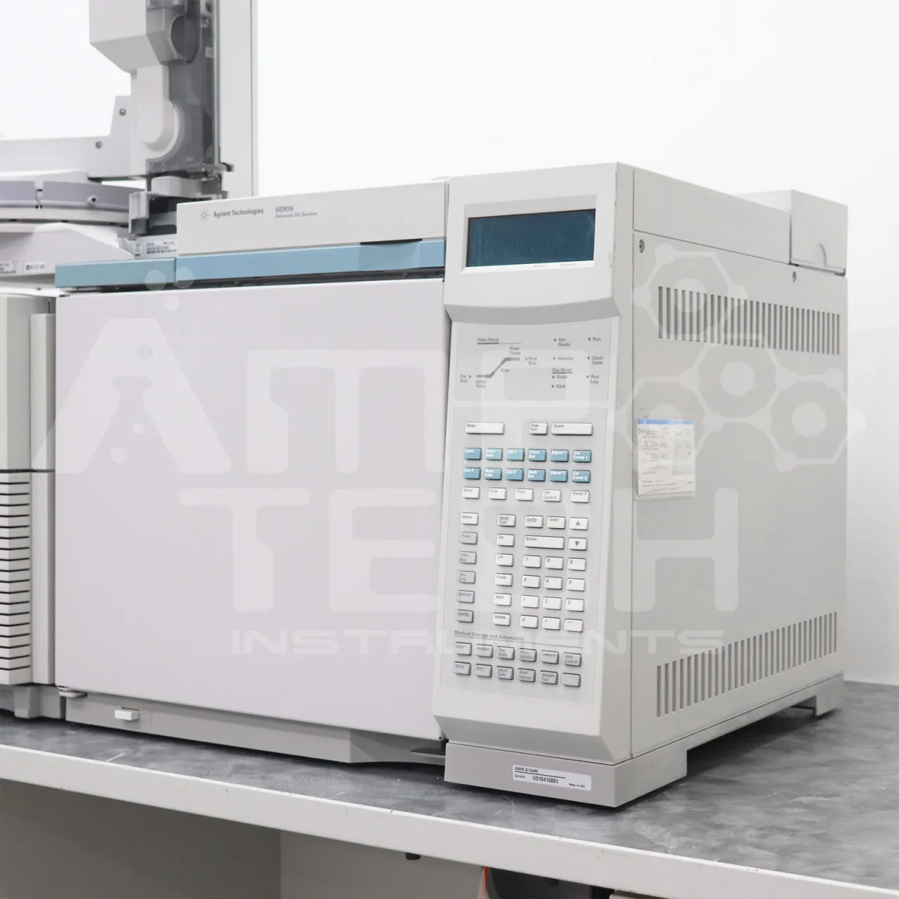 6890N Agilent with 5973N MSD and 7683 Autosampler | Turbo Pump GCMS System, expertly refurbished by Amp Tech in the Central Florida Testing Laboratory.