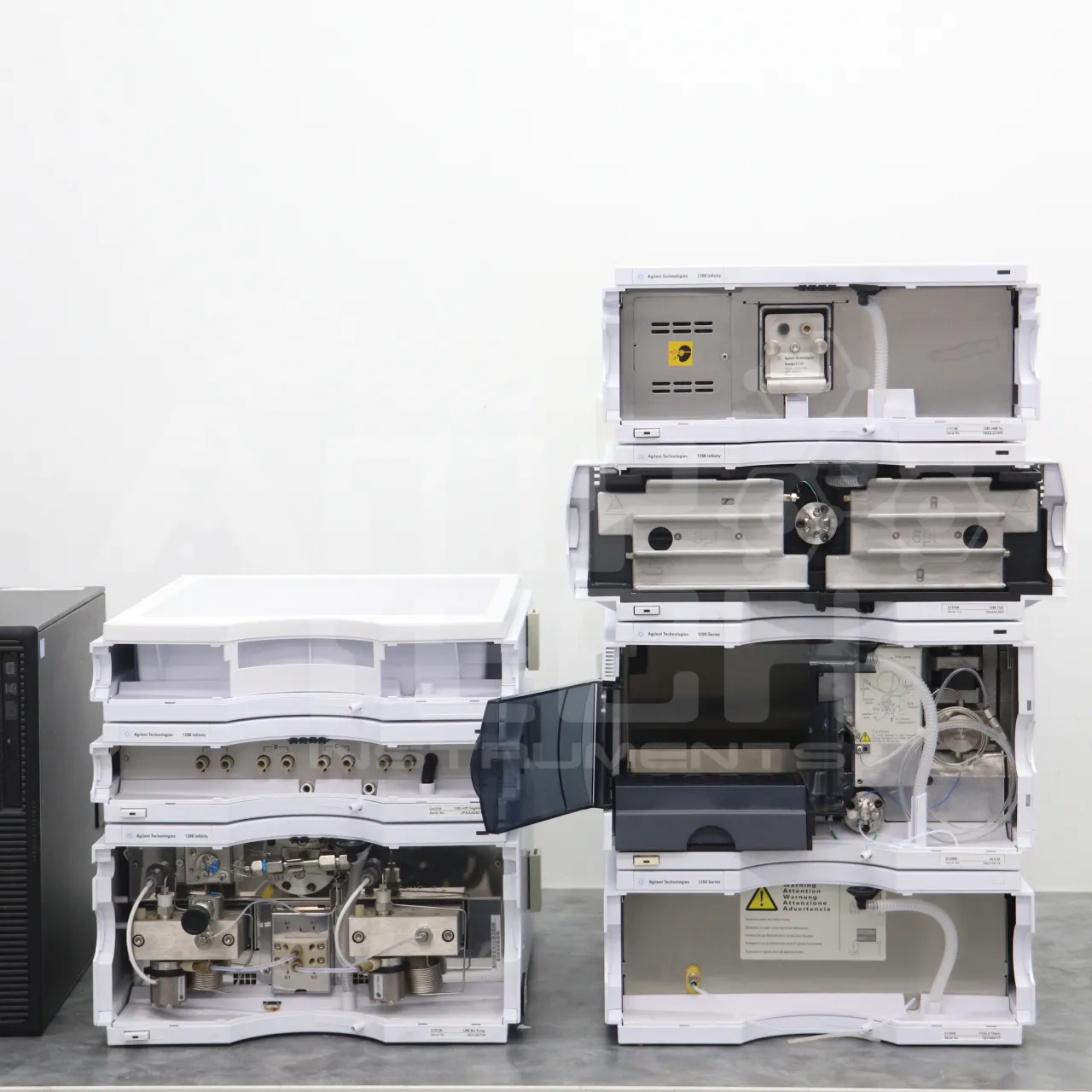Agilent 1260 1200 Infinity LC System with VWD and Binary Pump, expertly refurbished by Amp Tech in the Central Florida Testing Laboratory.