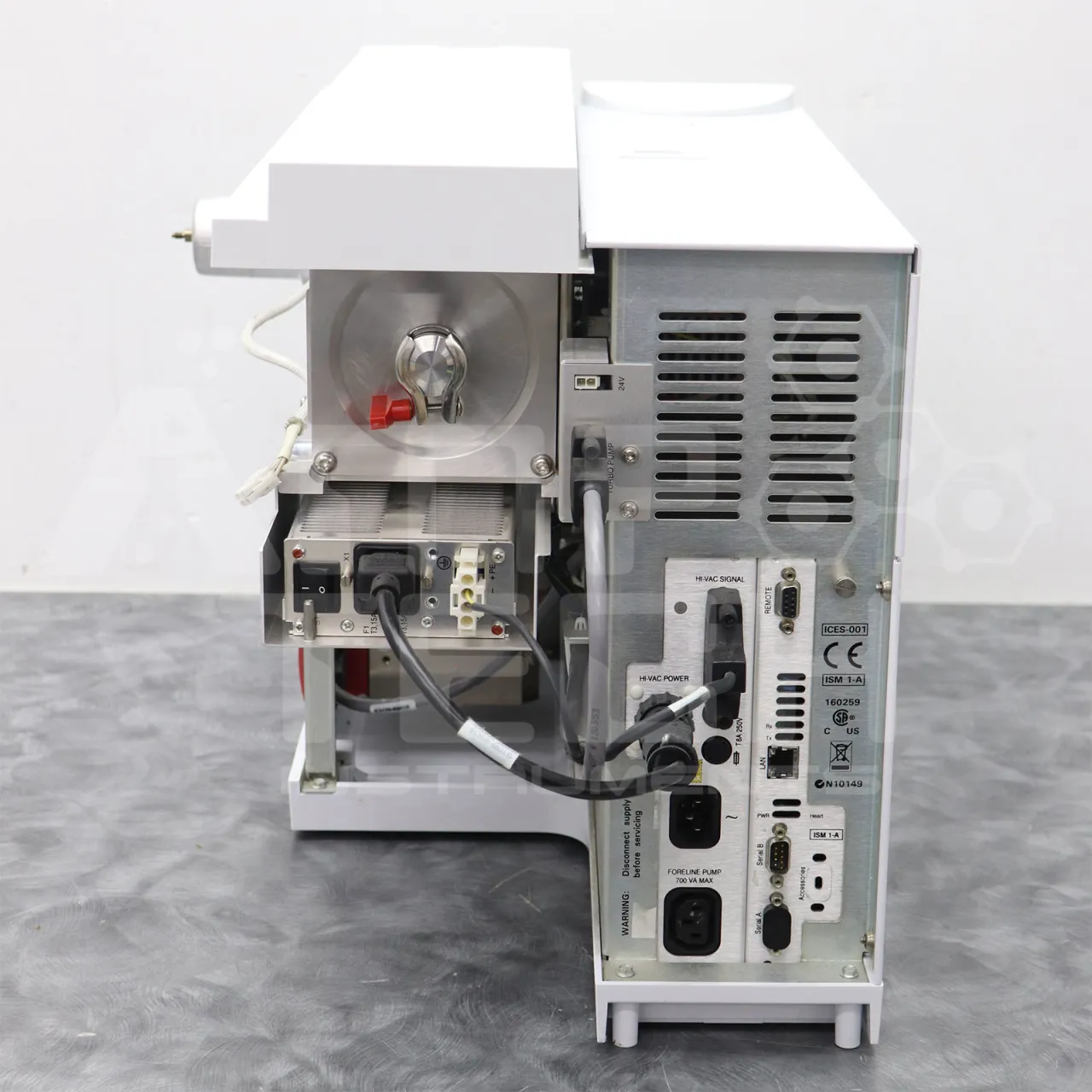 Agilent G3172A 5975 MSD Inert Turbo Pump EI. Fully tested and refurbished by Amp Tech Instruments.