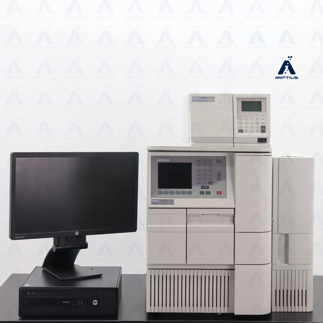 Refurbished Alliance Waters e2695 HPLC with Waters 2489 UV Visible Detector expertly refurbished by Amp Tech Instruments.