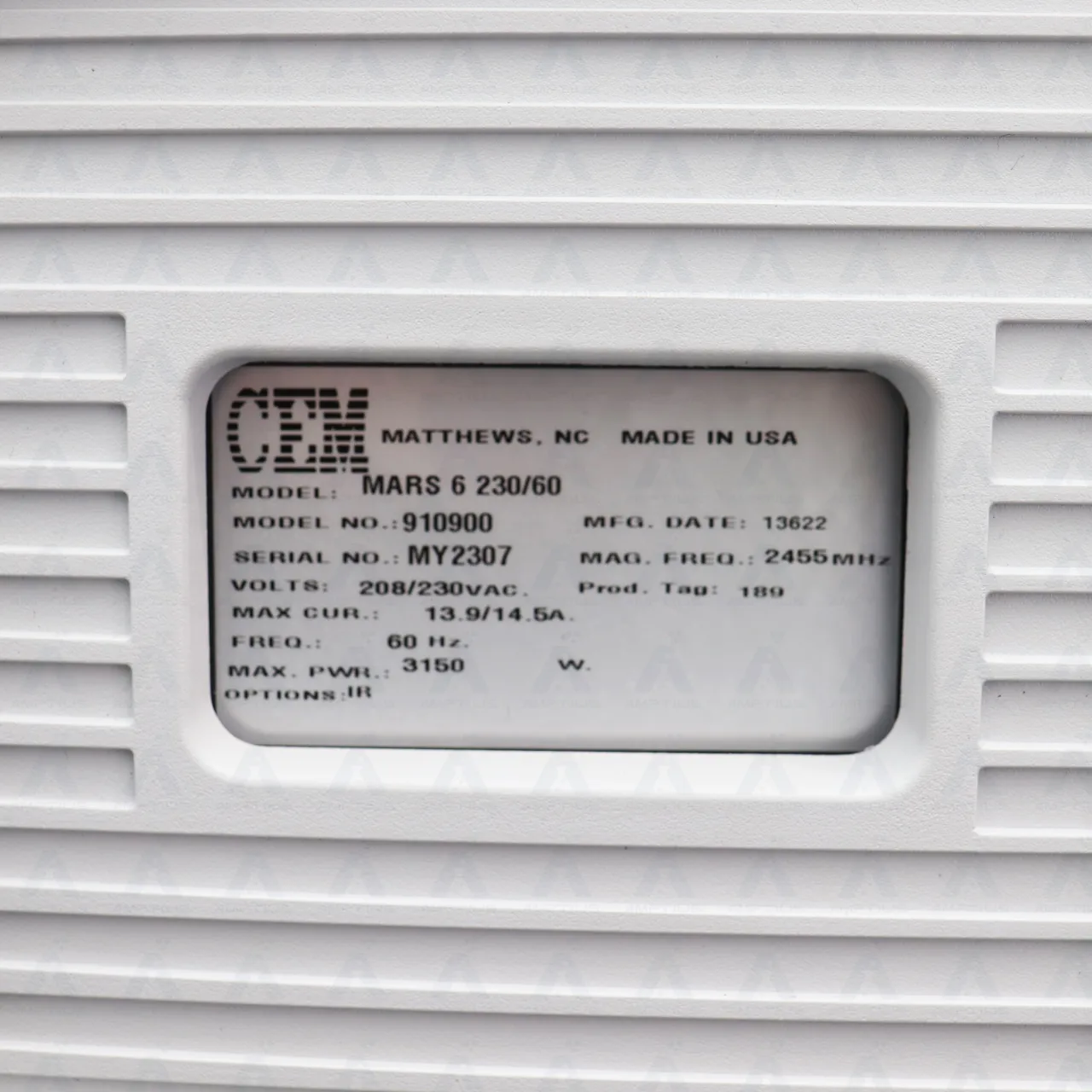 Photo of pre-owned CEM MARS Microwave Digestion System, in excellent working condition.