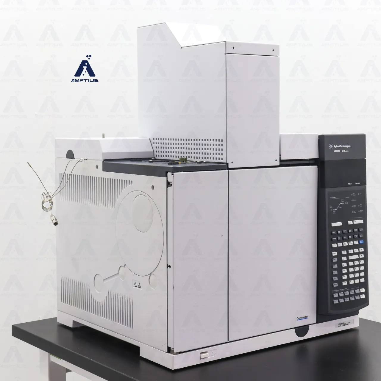 Photo of Used Agilent 7890B GC with Gas Sampling Valve System, TCD and FID for sale with warranty.