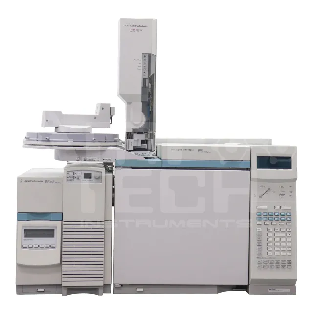 Refurbished Agilent 6890N 5973N EI/CI Turbo Pump GCMS System with 7683 Autosampler For Sale