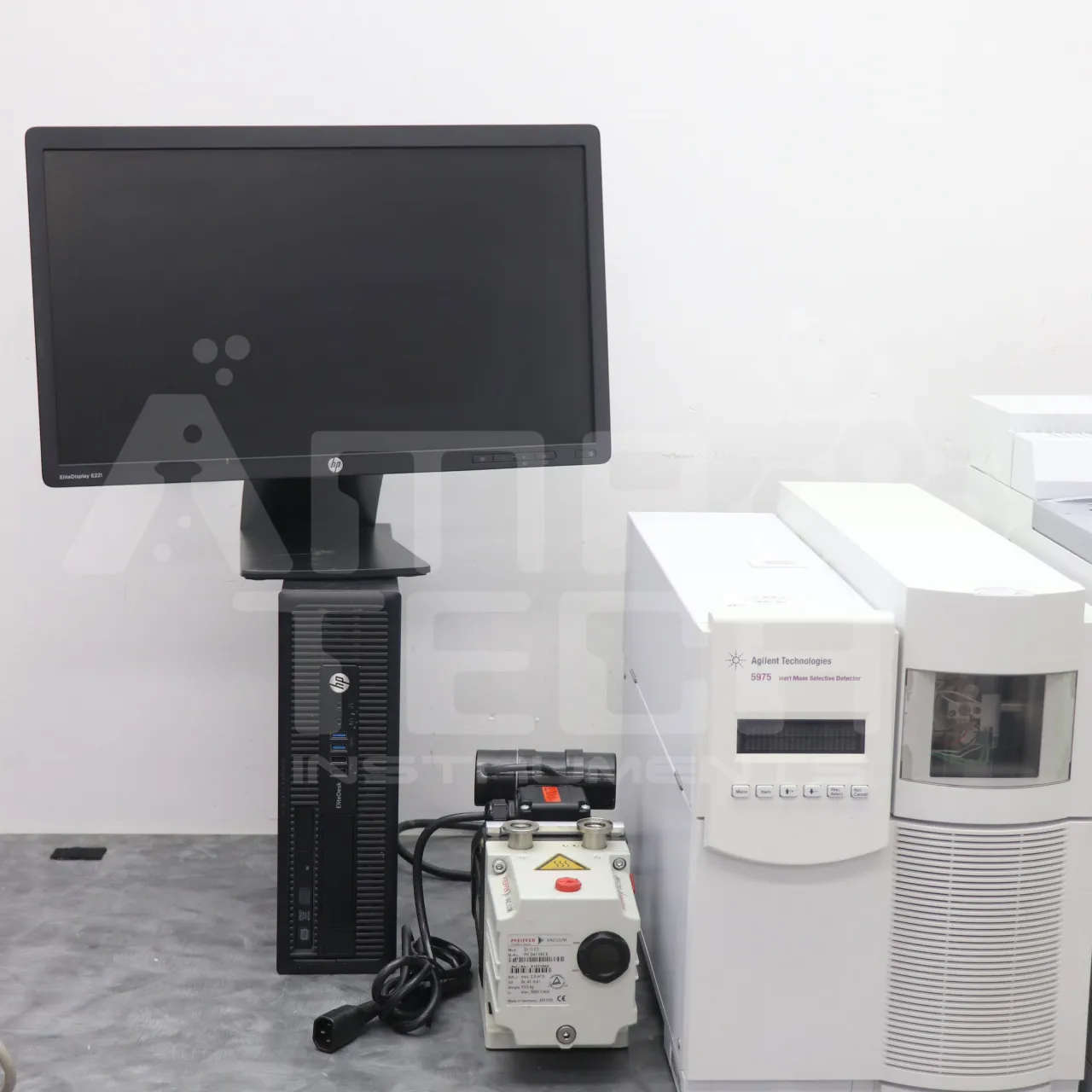 GC 6890N Agilent with 5975 MSD Inert GCMS System, expertly refurbished by Amp Tech in the Central Florida Testing Laboratory.
