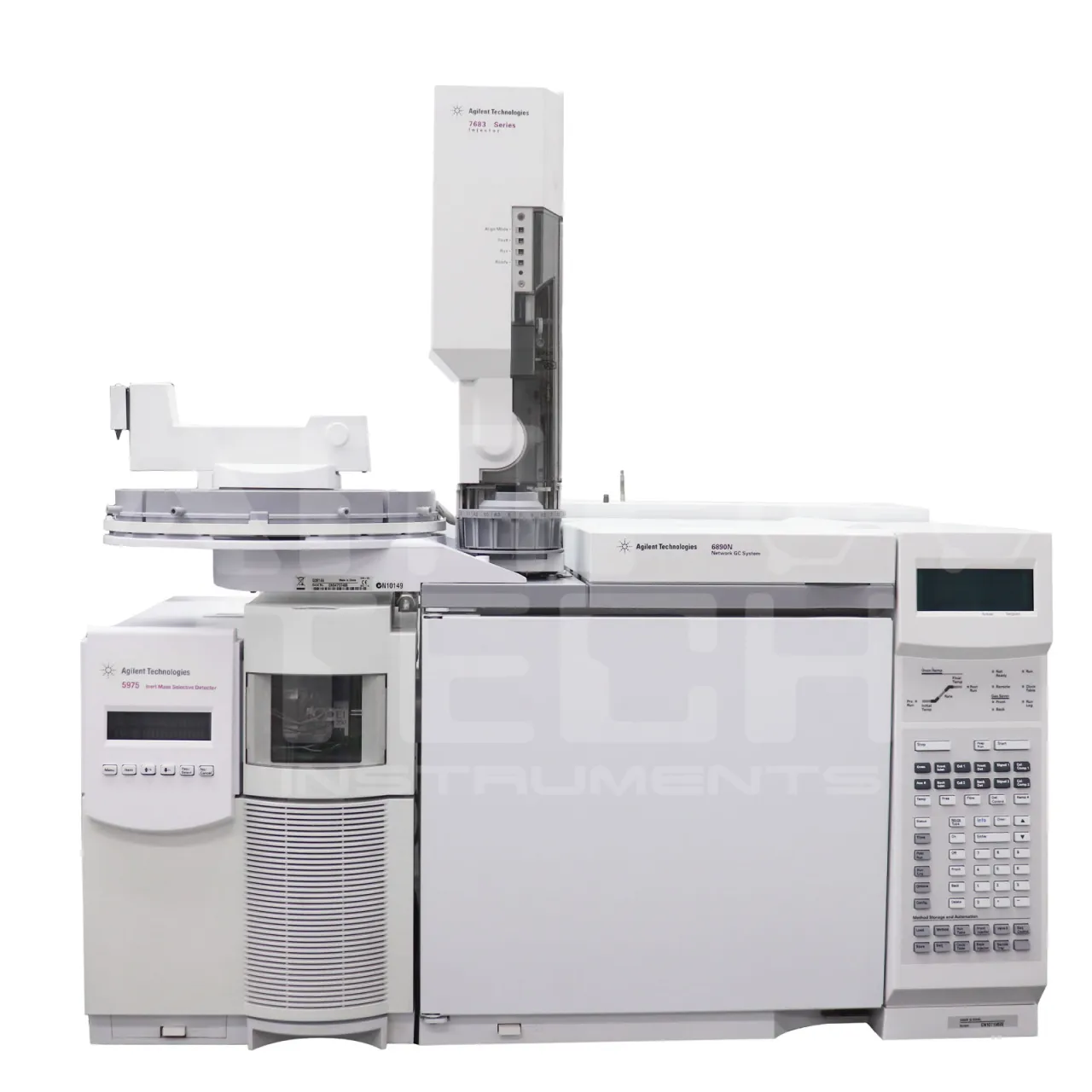 Agilent 6890N GC with 5975 MSD and 7683 Autosampler | Inert GCMS System for sale with warranty.