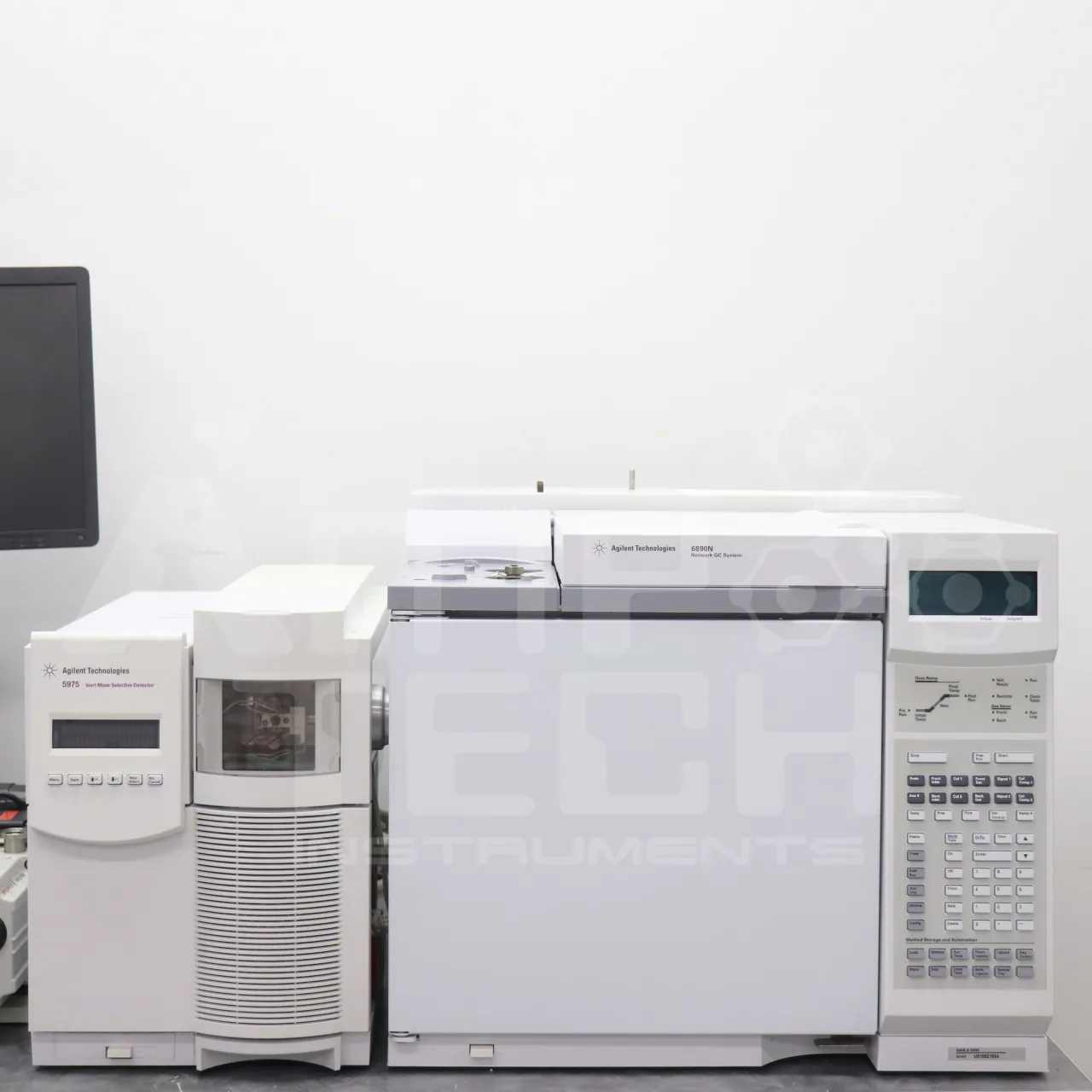 Agilent Technologies 6890N GC with 5975 MSD Inert GCMS System, fully tested and calibrated by Amp Tech Instruments.