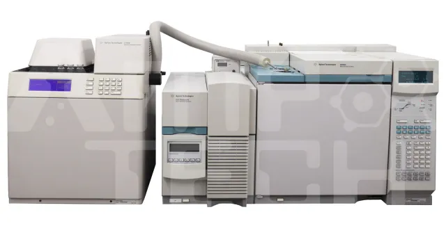 Photo of Agilent 6890N 5973N G1888 Network Headspace GCMS System Refurbished by Amptius in Central Florida