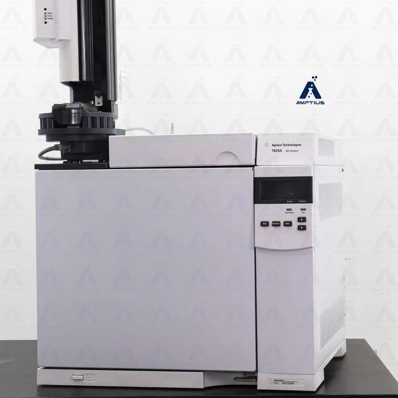 Photo of Agilent Technologies 7820A GC System with FID and 7693 Autosampler. Professionally Refurbished by Amp Tech Instruments in Central Florida.