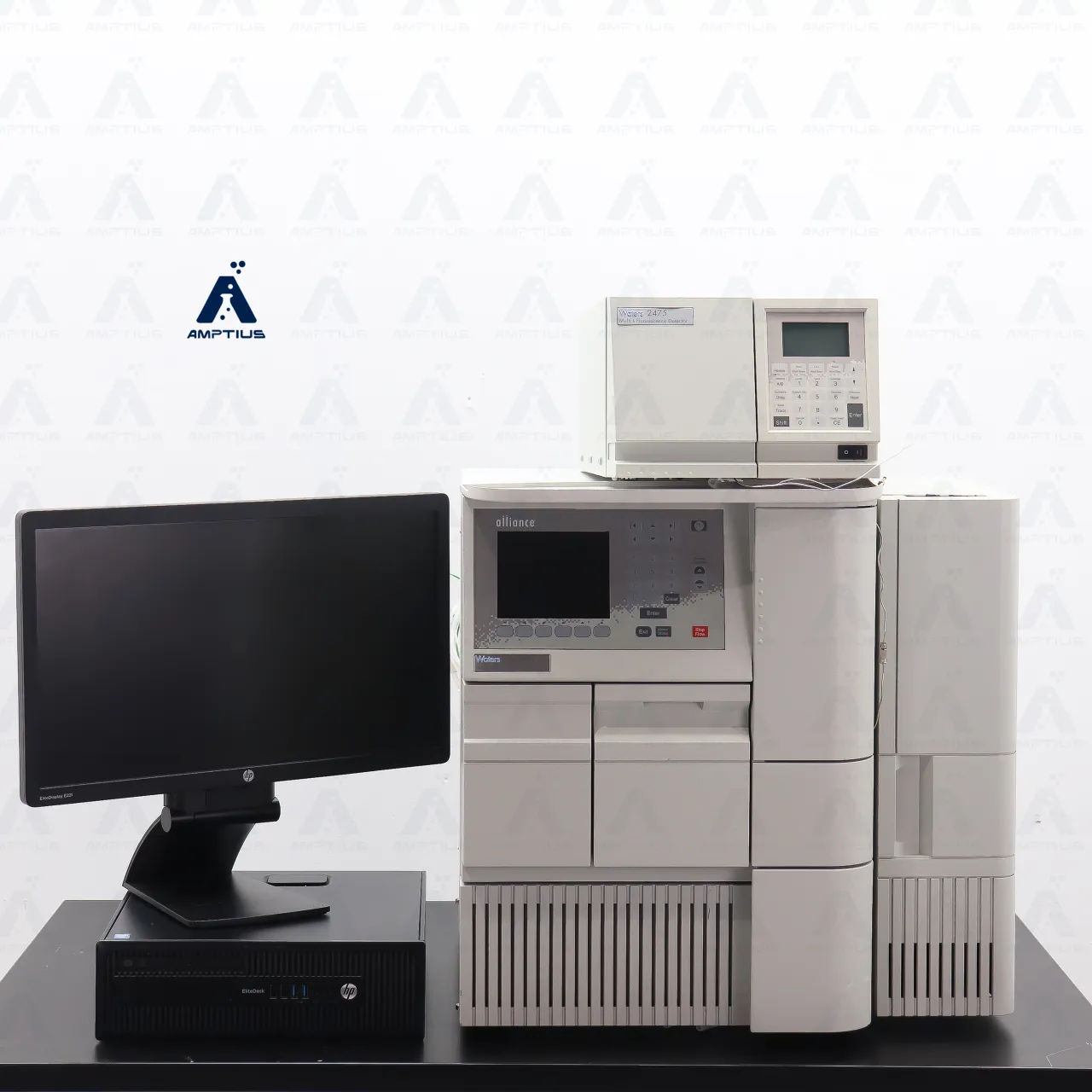 Photo of a refurbished Alliance Waters e2695 HPLC with Waters 2475 FLR Detector, in excellent working condition.