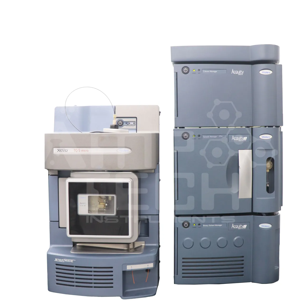 Waters Xevo TQ S Micro Triple Quadrupole Mass Spectrometer with Acquity I-Class UPLC Front End for sale with warranty.