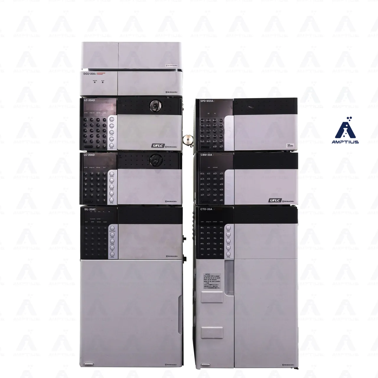 Photo of Refurbished Shimadzu Prominence LC-20 Series HPLC with PDA Detector for Sale.