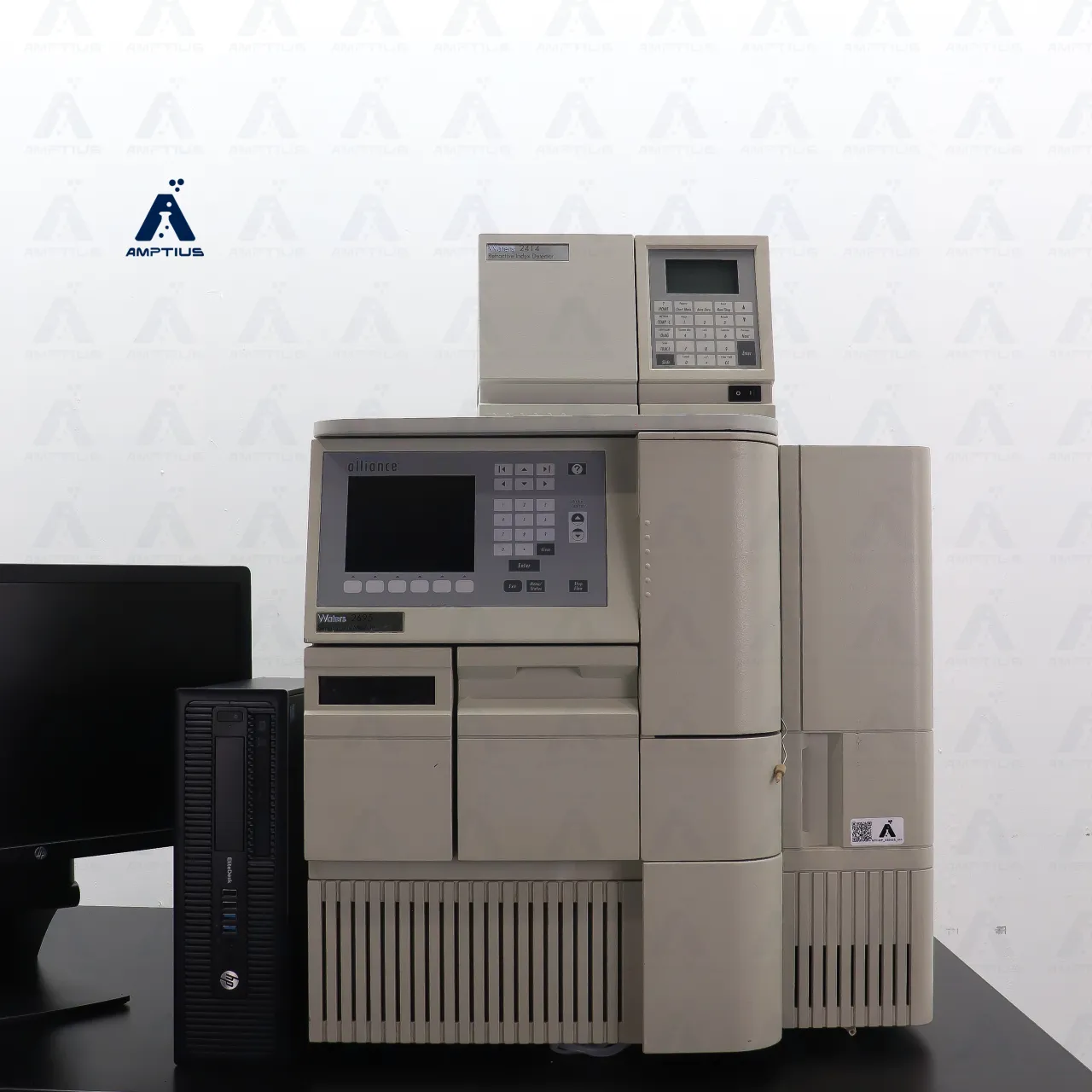 Photo of refurbished HPLC Waters Alliance 2695 with Waters 2414 RI Detector, expertly refurbished in Central Florida Testing Facility.