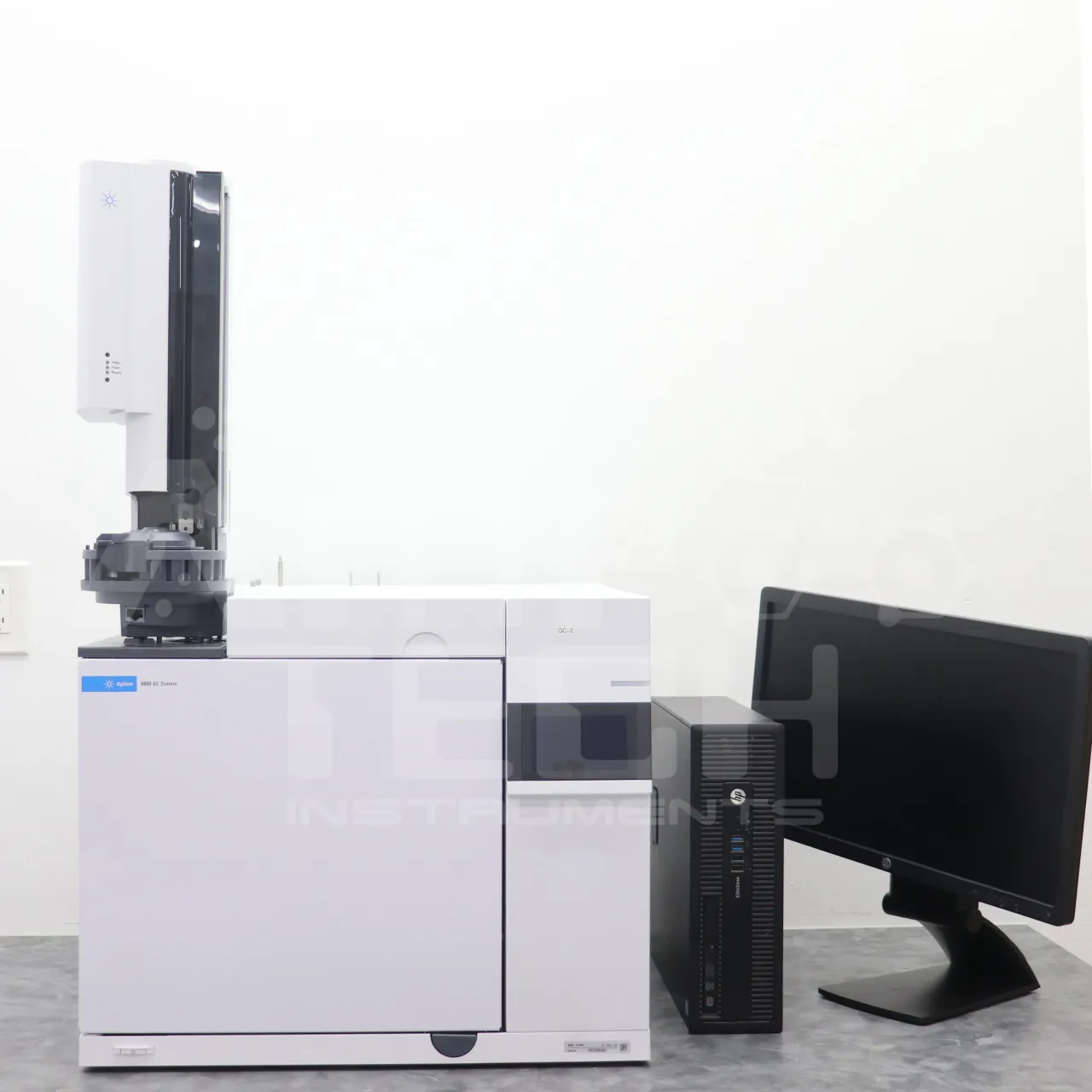 Agilent 8860 GC with 7693 Autosampler, Dual FID, and Dual S/SL, high-quality refurbished laboratory equipment for sale.