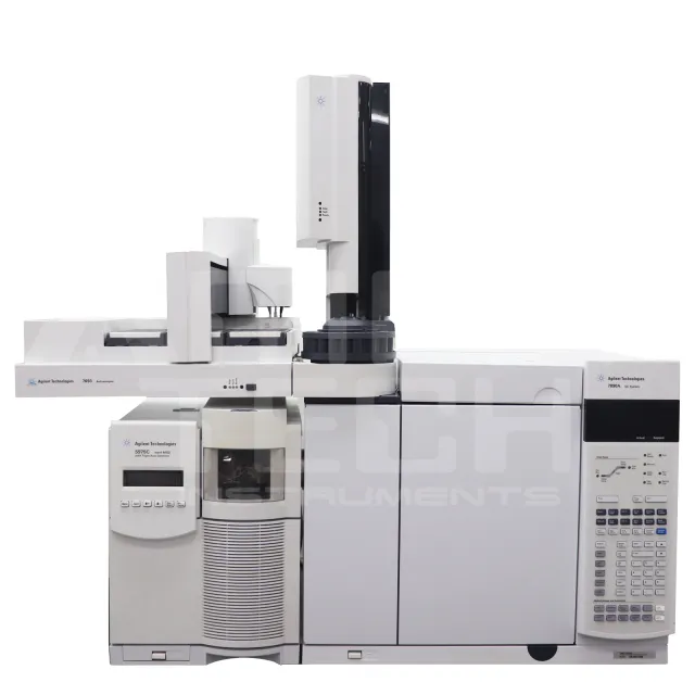 Photo of Agilent 7890A 5975C TAD GCMS System Refurbished by Amptius in central florida