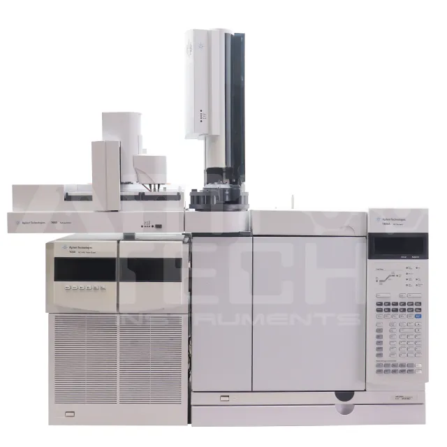Agilent 7890A Gas Chromatograph with Agilent 7000 Triple Quadrupole GC MS System and 7693 Autosampler for sale with warranty.